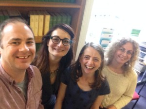 Will Gibson, Caroline Pelletier, Fiona Stevenson and Vasiliki Chrysikou - the University College, London research team (Sophie Park not pictured)