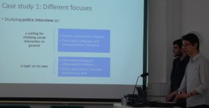 Joe and Fabio at the lectern